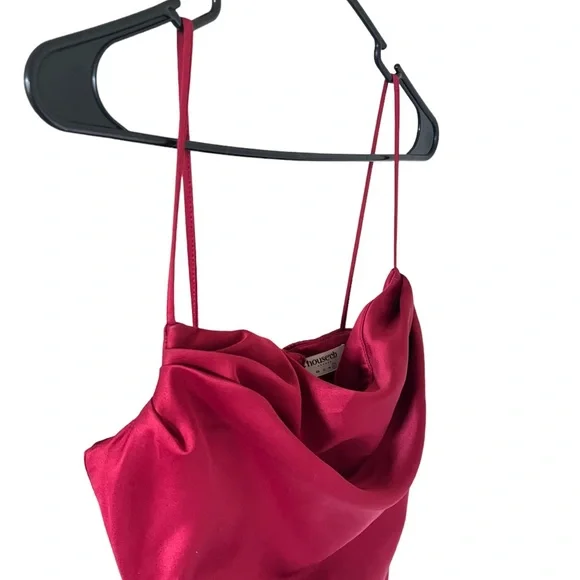 COPY - House of CB Anja Satin Corset Red Midi Dress - Picture 7 of 16